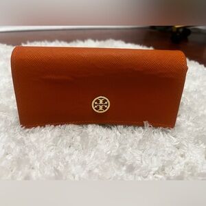 Tory Burch Vibrant Orange glasses case